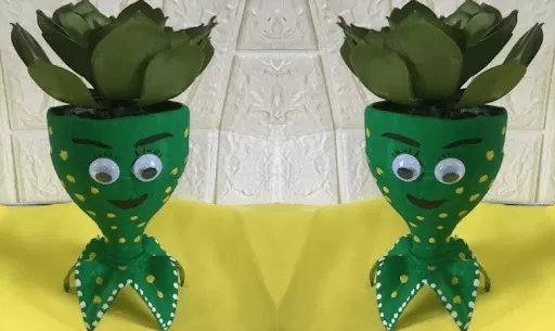 Hướng dẫn làm cây giả từ phế liệu