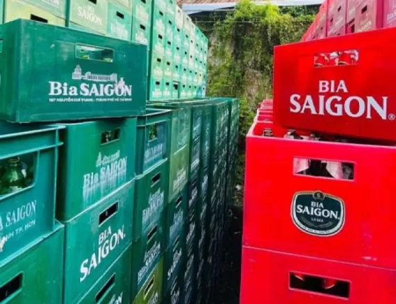 Thu mua vỏ két bia