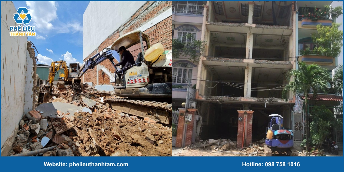 Bảng giá dịch vụ đập phá nhà phố