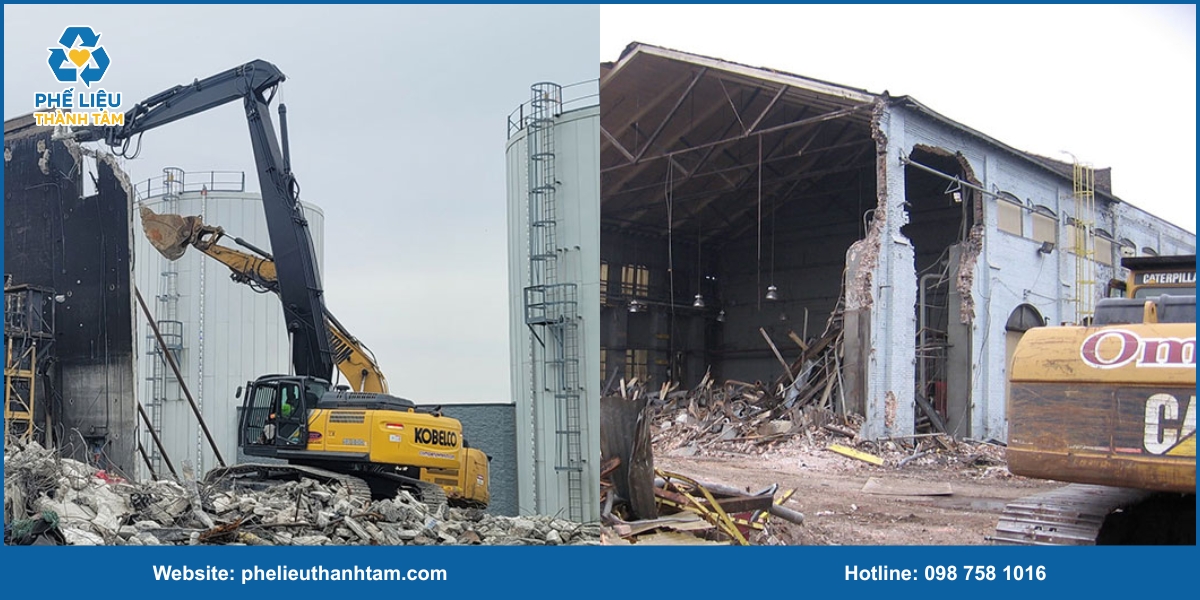 Bảng giá dịch vụ đập phá nhà xưởng