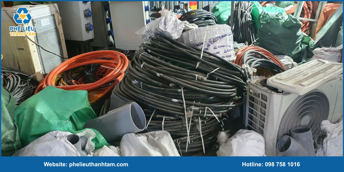 Các loại dây cáp đồng phế liệu được thu mua