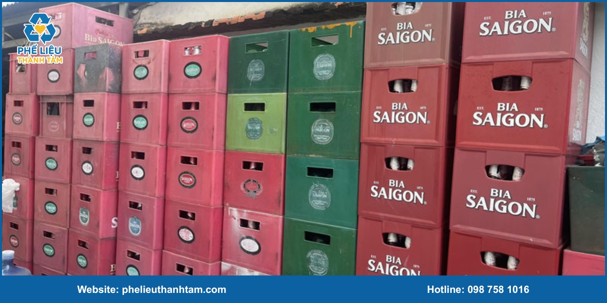 Các loại phế liệu vỏ két bia được thu mua