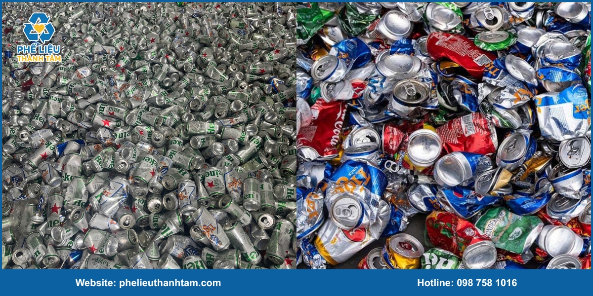 Các loại phế liệu vỏ lon quán nhậu được thu mua