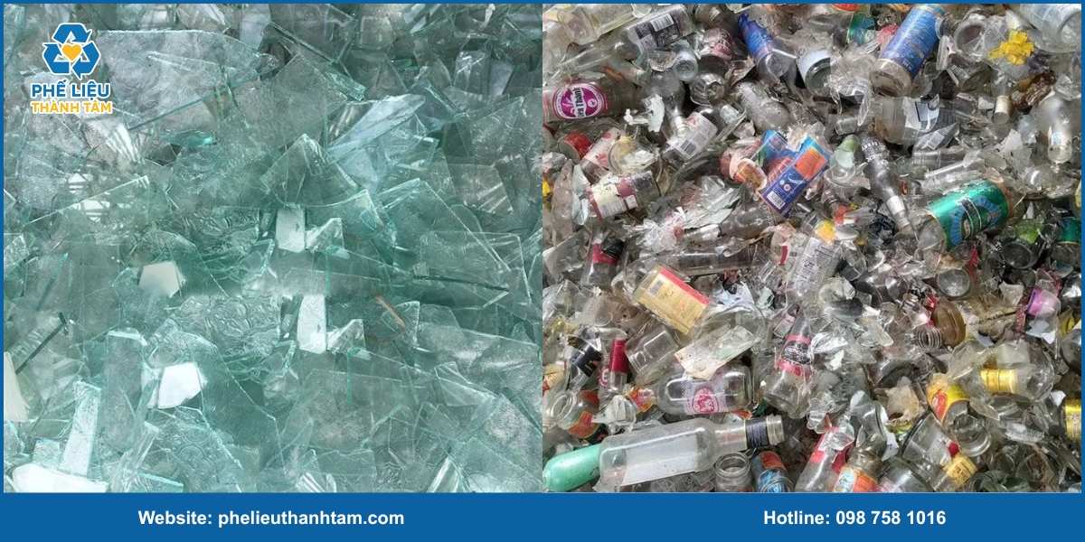 Phân loại phế liệu thủy tinh thu mua