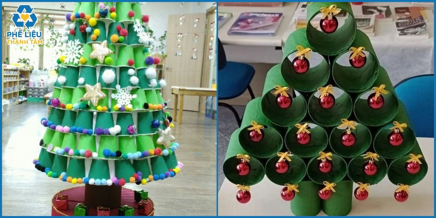 Xu hướng trang trí Noel từ phế liệu hiện nay